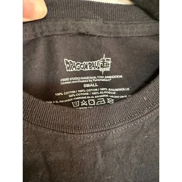 Dragonball Z Fighter Goku Vegata Black Tee Size S - Picture 3 of 4